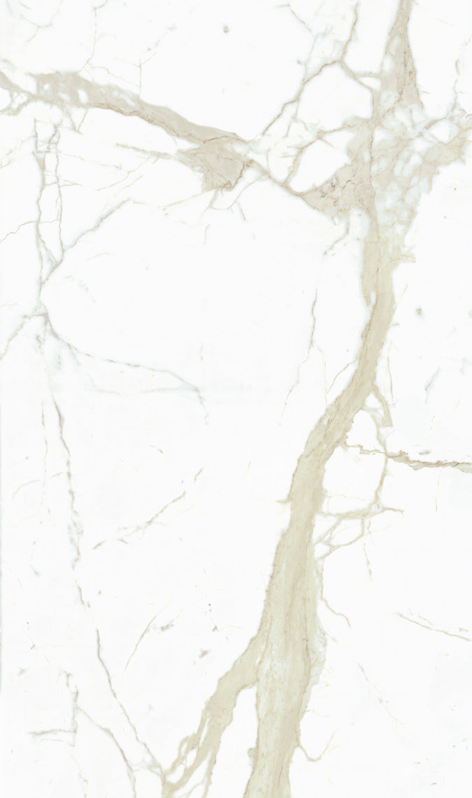 "Snowy River" White Calacatta